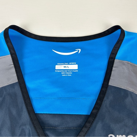 Amazon driver delivery vest Luly Yang M/L reflective - Picture 3 of 5